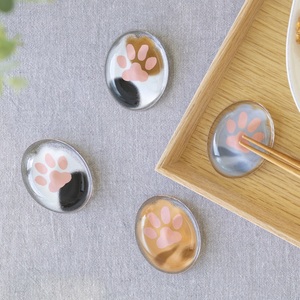 ที่วางตะเกียบโคโคเนโกะ ผลิตในญี่ปุ่น ที่วางตะเกียบแก้ว ลายอุ้งเท้าแมว ของใช้บนโต๊ะอาหารน่ารัก สไตล์ญี่ปุ่นคาวาอิ - Product Image 5