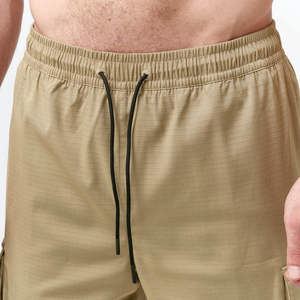 Shorts Cargo hasta la Rodilla con Leggings Interiores Estampados en Contraste, 65% Poliéster, 33% Rayón, 2% Elastano, Verde Licheno Intenso, Código 2 en 1 - Product Image 4