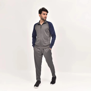 Ensemble de survêtements pour hommes en gros, 2 pièces avec fermeture éclair, ensemble sweat à capuche et pantalon de jogging, survêtement en molleton technique, veste de survêtement personnalisable pour hommes - Product Image 1