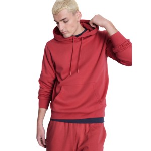 Vente en gros de sweat-shirts à capuche unisexes pour hommes, manches longues, 100% coton, molleton épais avec poche, personnalisable - Product Image 1