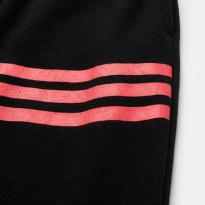 Women’s Black & <b>Pink</b> Striped <b>Tracksuit</b> Set Women’s <b>Tracksuit</b>, Black Jogger Set, Striped Activewear, Crewneck Sweatshirt Set - Product Image 6