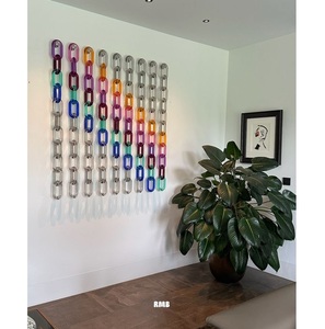 Adorno de Cadena de Resina Grabado a Mano de Primera Calidad con Patrón Degradado, Diseño Art Deco para Colgar como Decoración Navideña - Product Image 1