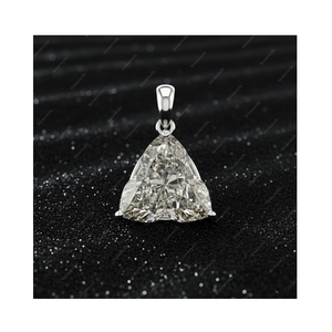 Colgantes y Dijes de Joyería Fina de Plata de Ley 925 Chapados en Oro, Certificados por GIA IGI, Diamantes Cultivados en Laboratorio de 1 Quilate DEF VVS VS, Regalo - Product Image 1