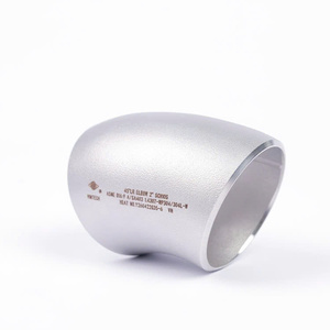 Coude en acier inoxydable sans soudure, soudé, à 45 degrés, à long rayon, à tête ronde, norme ASME B16.9 A SA403 - Product Image 2