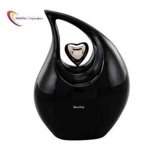 Urne funéraire en alliage métallique massif, style américain, en forme de goutte d'eau, couleur blanc et violet lavande, pour cendres humaines ou d'animaux, fournitures funéraires, urne de sépulture - Product Image 5