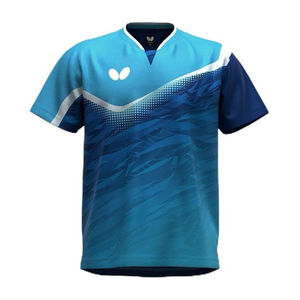 Camiseta de Tenis de Mesa Butterfly 47150 de Nailon/Algodón, Ropa Deportiva Transpirable y Ligera para Hombres y Mujeres, Directo de Japón - Product Image 5