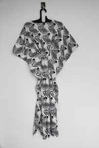 Vestido Kaftán de Algodón Hecho a Mano en India, Estampado de Cebra, Traje de Playa, Corte Holgado, Estilo Boho, Ropa de Verano para Mujer - Product Image 4