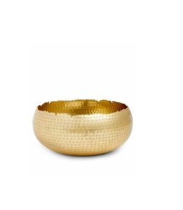 Bol de service en laiton poli, idéal pour les fêtes, les mariages, les cadeaux de culturels et les cadeaux de pendaison de crémaillère, avec emballage personnalisable - Product Image 6