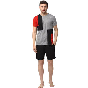 Vente en gros de t-shirts et shorts de sport, ensembles de jogging et fitness pour l'été, en coton, prix bas - Product Image 4