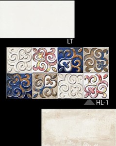 Motif moderne 300x600mm Finition mate Carrelages muraux de salle de bain numérique Foncé clair Concept multicolore plus clair pour brique réfractaire - Product Image 1