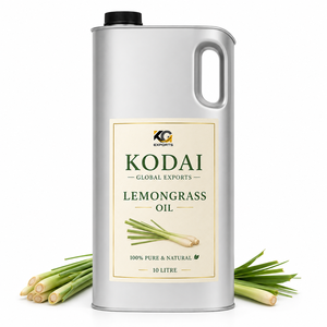 Huile Essentielle de Citronnelle du Tamil Nadu 100% Pure et Naturelle de Qualité Supérieure, Distillée à la Vapeur, pour Aromathérapie et Soin du Visage, par Kodai Global Export - Product Image 1