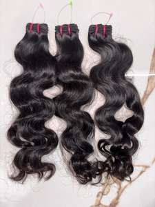 Extensiones de Cabello Humano Virgen Remy Indio al por Mayor, Doble Trama a Máquina para Todos los Colores de Tinte, Fabricadas en Chennai, India - Product Image 2