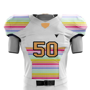 Uniforme de Fútbol Americano Personalizado, Transpirable, de Poliéster, Último Diseño, Colores y Tallas Personalizadas, Servicio OEM - Product Image 4