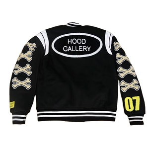 OEM Wholesale Custom Men's Chenille <b>Patch</b> Varsity <b>Jacket</b> College Baseball Letterman Bomber Stand Collar Custom Embroidery <b>Jacket</b> - Product Image 2