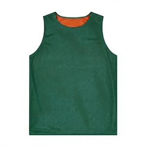 Blue Reversible Mesh Soccer Printed Plus Size <b>Training</b> Jersey Breathable Sleeveless Sport <b>Bib</b> for Adults Unisex All Seasons - Product Image 5