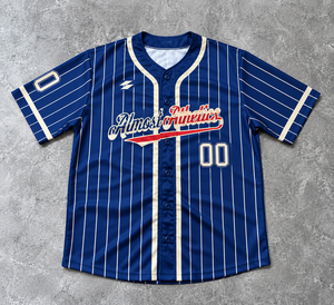 Maillot de baseball personnalisé sans manches respirant avec boutons, logo, nom et numéro personnalisables pour clubs sportifs - Product Image 2
