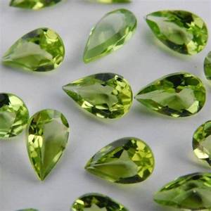 Peridoto natural en forma de pera, corte facetado, piedra preciosa suelta de gran tamaño, olivino facetado para joyería - Product Image 3