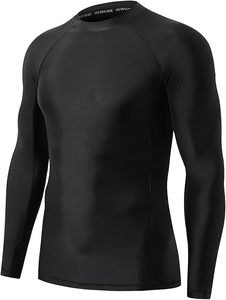 Camiseta Deportiva de Manga Larga para Hombre, Transpirable, de Malla, para Ejercicio, Compresión, Protección UV - Product Image 3