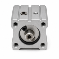 Moteur pneumatique rotatif en laiton usiné CNC, mini-cylindre pneumatique, actionneur métallique de précision, équipement d'automatisation, Chine