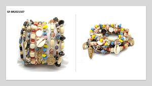 Ensemble de bracelets tendance multi-couches perlés faits à la main, uniques, pour mariage et soirée, bijoux de mode, cadeau pour hommes, femmes et couples - Product Image 4