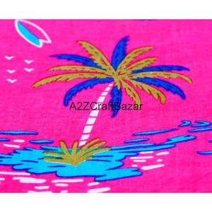 Tissu d'habillement 100 % coton tissé à motifs imprimés, écologique, respirant, séchage rapide, léger, style croisé, pour femmes/filles, Rajasthan - Product Image 5