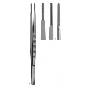 Pinzas De Bakey con mandíbula de 3.3 mm y 200 mm de longitud |   Instrumentos Dentales Vitra de Acero Inoxidable de Primera Calidad - Product Image 1
