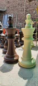 ชุดหมากรุกยักษ์ FRP สำหรับกลางแจ้ง ของตกแต่งสวนทันสมัย ทนทานทุกฤดู - Product Image 4