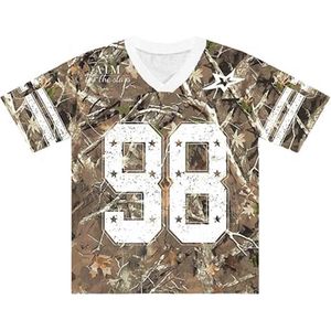 T-shirts graphiques surdimensionnés à imprimé décontracté, col en V, streetwear, haut d'été - Product Image 1