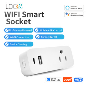 US Smart WiFi <b>Socket</b> 16A <b>Universal</b> Power Plug Outlet With USB Port for Home Automation - Product Image 4