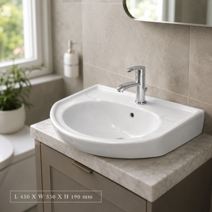 Lavabo Moderno de Pared Croma de 18x12 con Garantía de 5 Años para Oficinas, Hoteles y Villas - Product Image 4