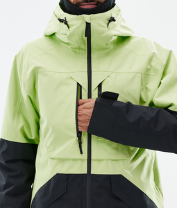 Vestes de ski à capuche Montc personnalisées imperméables 10 000 mm pour hommes, manteaux chauds coupe-vent, combinaison de ski NeonBlack pour l'hiver - Product Image 3