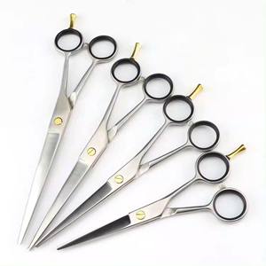 Satinless Steel 5.5-7" Inch Professional Barber Scissors Right-Handed Cutting Styling <b>Tool</b> Hairdressing <b>Shear</b> ISO Certified - Product Image 1