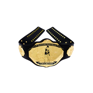 Ceinture de Champion de Fantasy Football Personnalisable, Plaque Dorée de Haute Qualité, Ceinture Sportive avec Design Premium pour les Vainqueurs - Product Image 1