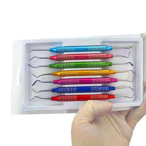 Dental Tooth Cleaning Scaler Manual Set Periodontal Bone Gracey Curettes Equipment Tools <b>Sutur</b> <b>Kit</b> Medic By Grip Surgical - Product Image 3