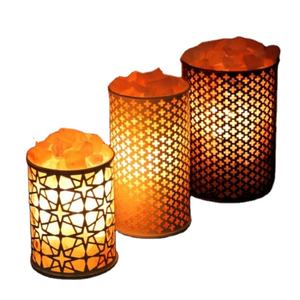 Iron Basket With <b>Pink</b> Himalayan <b>Salt</b> - Product Image 1