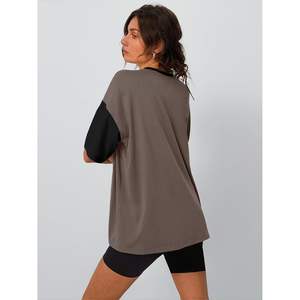 FOXA-Camisetas de manga corta para mujer, camisetas de gran tamaño para entrenamiento de verano, informales, Y2K 2025, Camisetas Básicas de gimnasio a la moda - Product Image 2