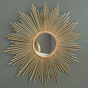 Contemporary Brass Decorative <b>Mirror</b> Irregular Shape Handmade Wall Art - Product Image 6