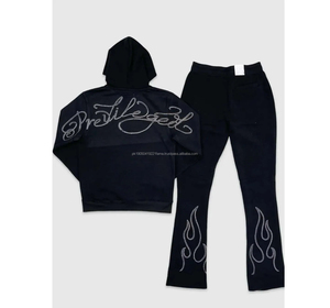 Chándal Deportivo de Invierno 2026 para Hombre, Estilo Urbano, Sólido, Transpirable, 100% Algodón, Corte Regular, Personalizado, de Alta Calidad - Product Image 2