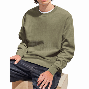 Free Sample Men's Winter Crewneck Sweatshirt Long Sleeve Fleece Lined Pullover Casual Warm Stylish Wear <b>Perfect</b> <b>Fit</b> for Sale - Product Image 3