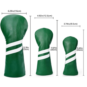Fournisseur de housses de tête de club de golf personnalisées avec logo brodé, qualité supérieure, cuir imperméable, ensemble de housses de tête de club de golf - Product Image 3