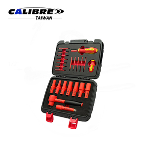 TAIWAN CALIBRE 23pc 3/8" Dr. Insulated <b>Tool</b> <b>Set</b> with Holder Driver and 12-Insulated Blade - Product Image 2