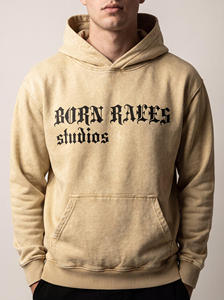 Custom Mens Vintage Washed Pullover <b>Hoodie</b> Oversized Streetwear <b>Gothic</b> Letter Print Heavyweight Cotton Hooded Sweatshirt - Product Image 5