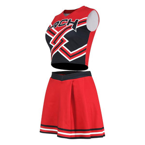 Conjunto de Top y Falda de Animadora para Mujer, Disfraz de Animadora para Cosplay, Halloween, Fiestas, Diseño Personalizado, Elegante y Cómodo - Product Image 1