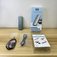 Handisen Adaptor SSD Eksternal Aluminium Tanpa Alat 10Gbps USB 3.2 Gen 2 Transmisi Cepat Pembuangan Panas untuk Ugreen NVME