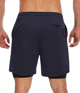 Pantalones Cortos Deportivos para Hombre con Logotipo Personalizado, Corte Dividido, para Gimnasio y Entrenamiento, MOQ Bajo, Mejor Precio - Product Image 2