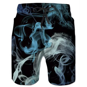 <b>Men's</b> Solid Elastic Waist Breathable Polyester Casual <b>Shorts</b> Front Logo Quick Dry <b>Red</b> Black - Product Image 6