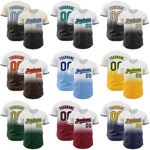 Chemise de baseball pour homme personnalisée avec broderie professionnelle par sublimation et effet dégradé, modèle 2026 - Product Image 2