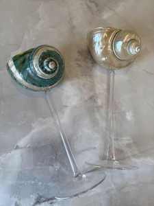 Copas de Vino Únicas con Forma de Concha Marina para Decoración de Casas de Playa y Fiestas de Verano - Product Image 1