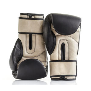 Guantes de Boxeo Profesionales de Alta Calidad, Cuero Genuino, Transpirables, Impermeables, Cierre de Gancho y Bucle, Correa de Muñeca Ajustable, para Entrenamiento - Product Image 2