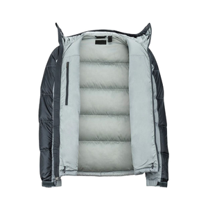 Veste de ski matelassée pour homme, imperméable, 100% laine, fermeture éclair, écologique, coupe-vent, respirante, à capuche, pour l'extérieur, logo personnalisé OEM - Product Image 3